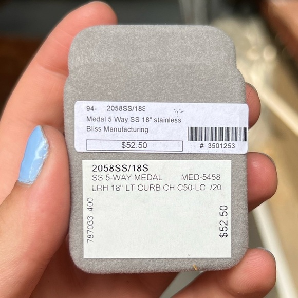 Sterling Silver 4-Way Catholic Cross Medal Necklace with 18” Stainless Chain - Picture 3 of 3